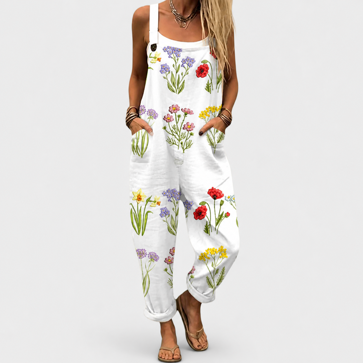 MARCO & BIANCA MILANO | SALOPETTE FIORI DI POSITANO DONNA