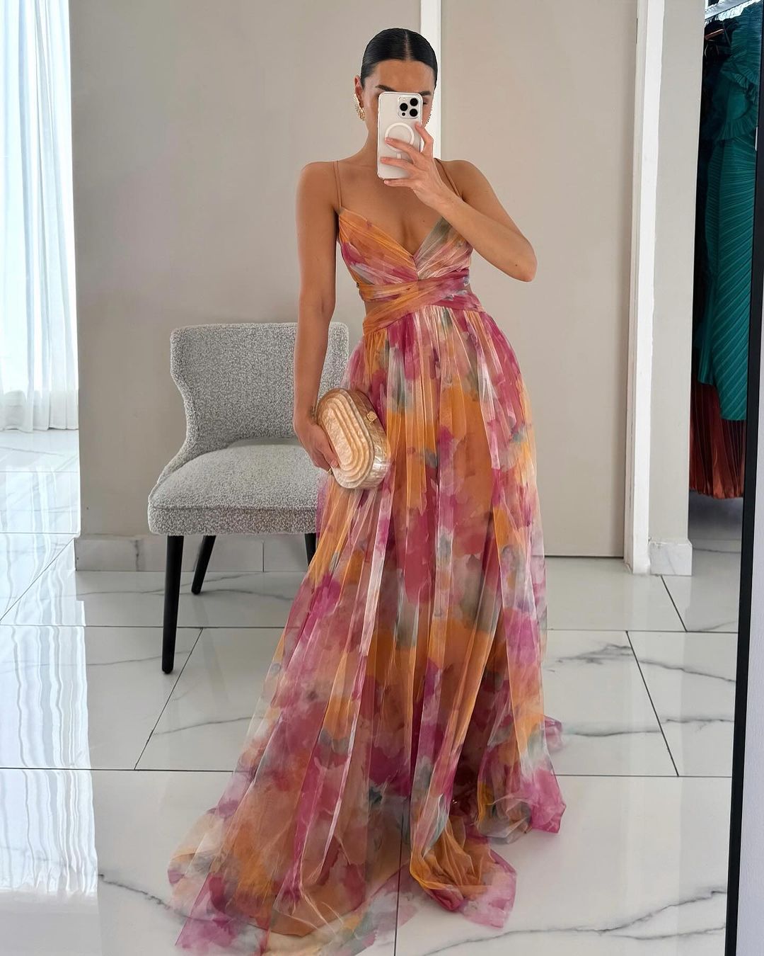 Giselle | Vestido Largo Estampado Floral