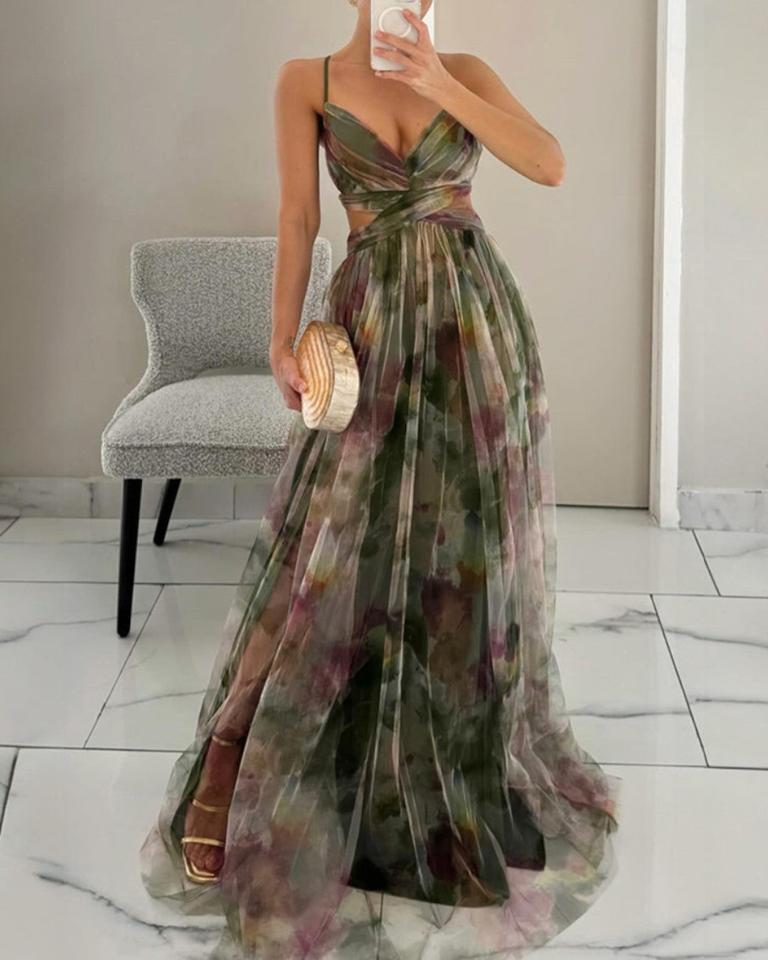 Giselle | Vestido Largo Estampado Floral