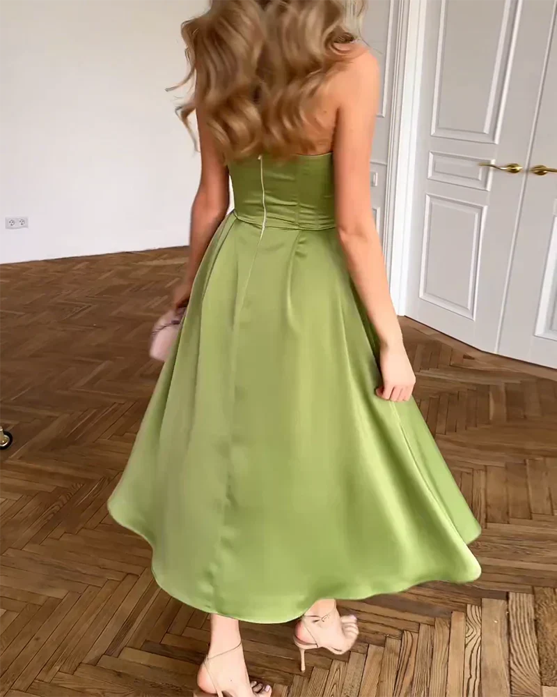 Liora | Vestido Midi Palabra de Honor