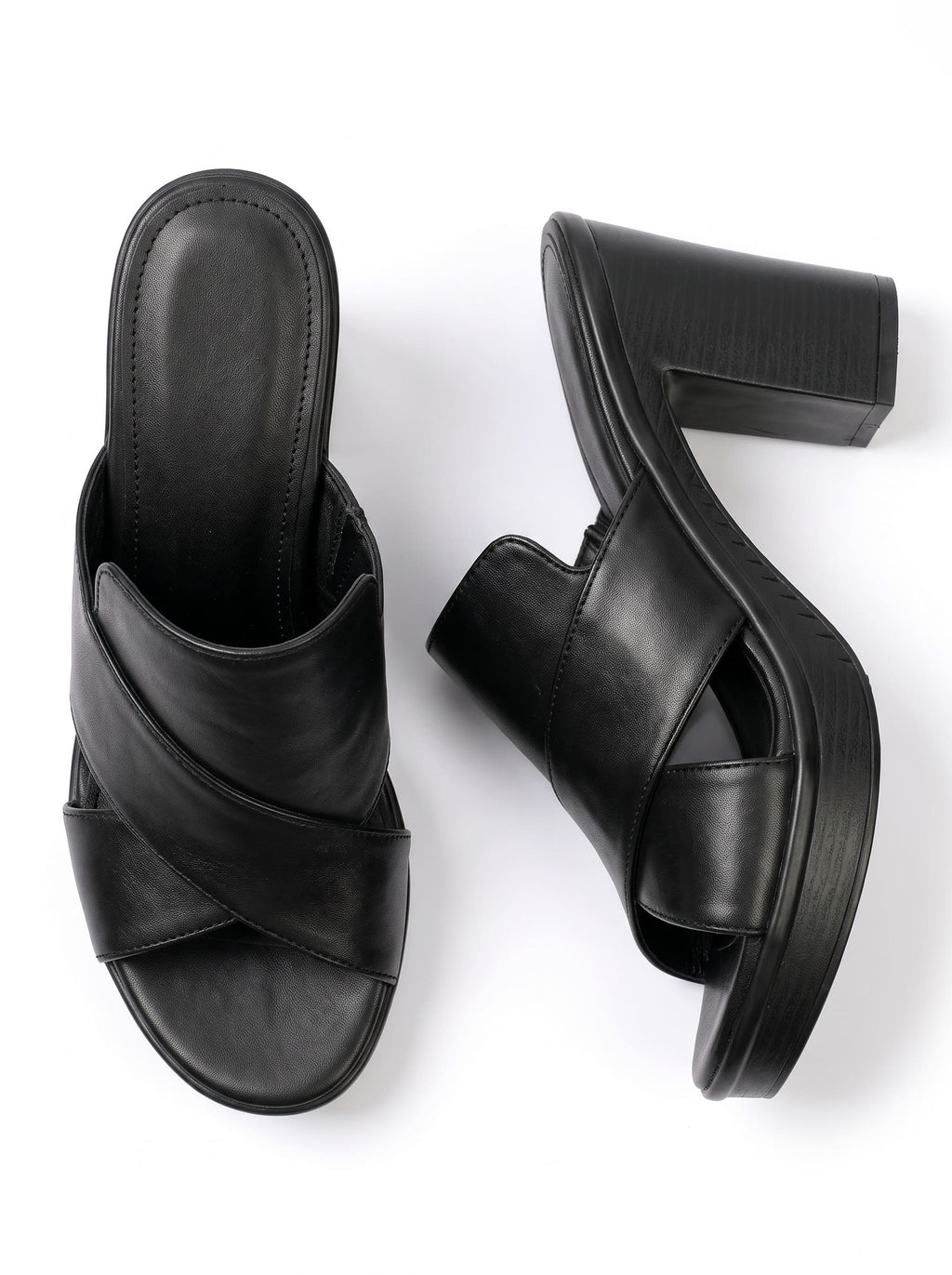 Amelia | Zuecos Plataforma Milano Negro Ébano