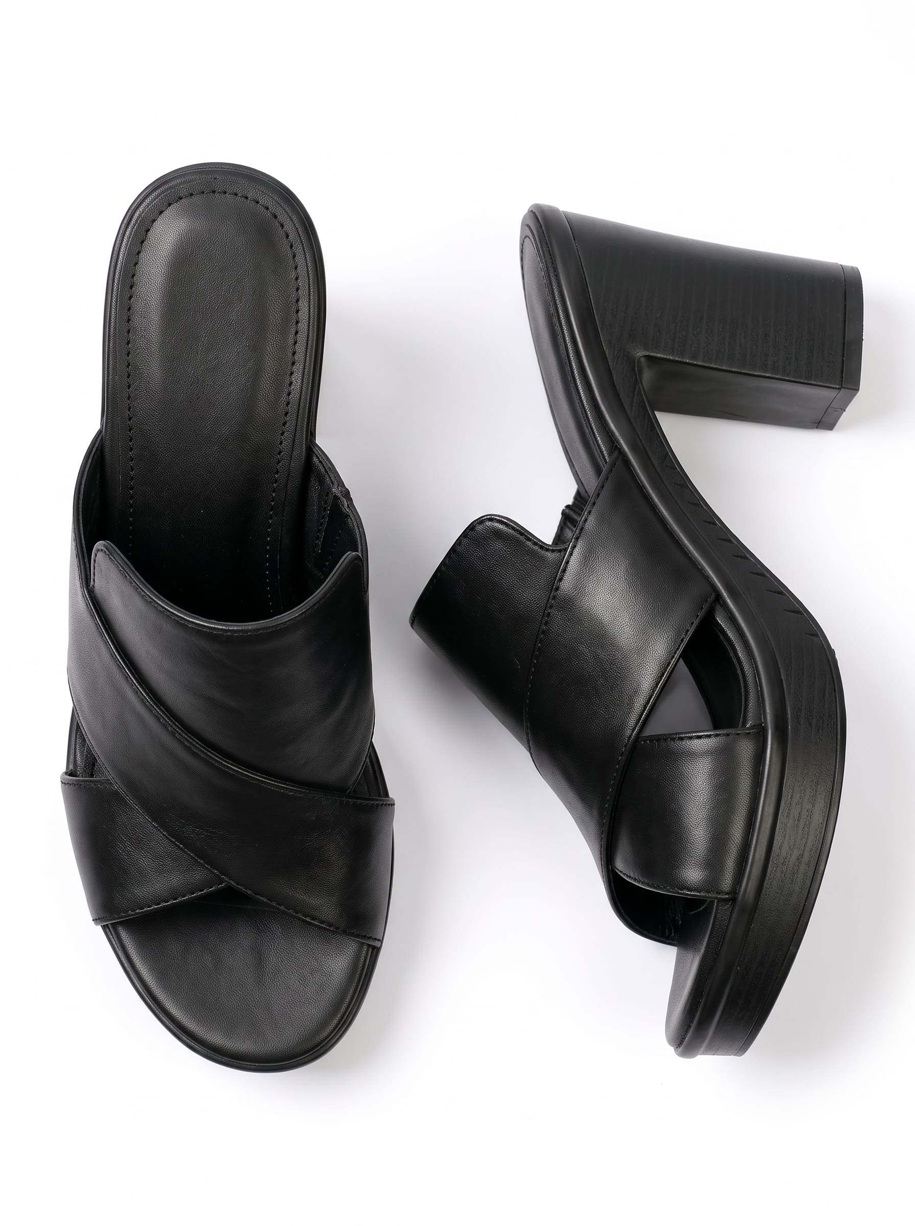 Amelia | Zuecos Plataforma Milano Negro Ébano