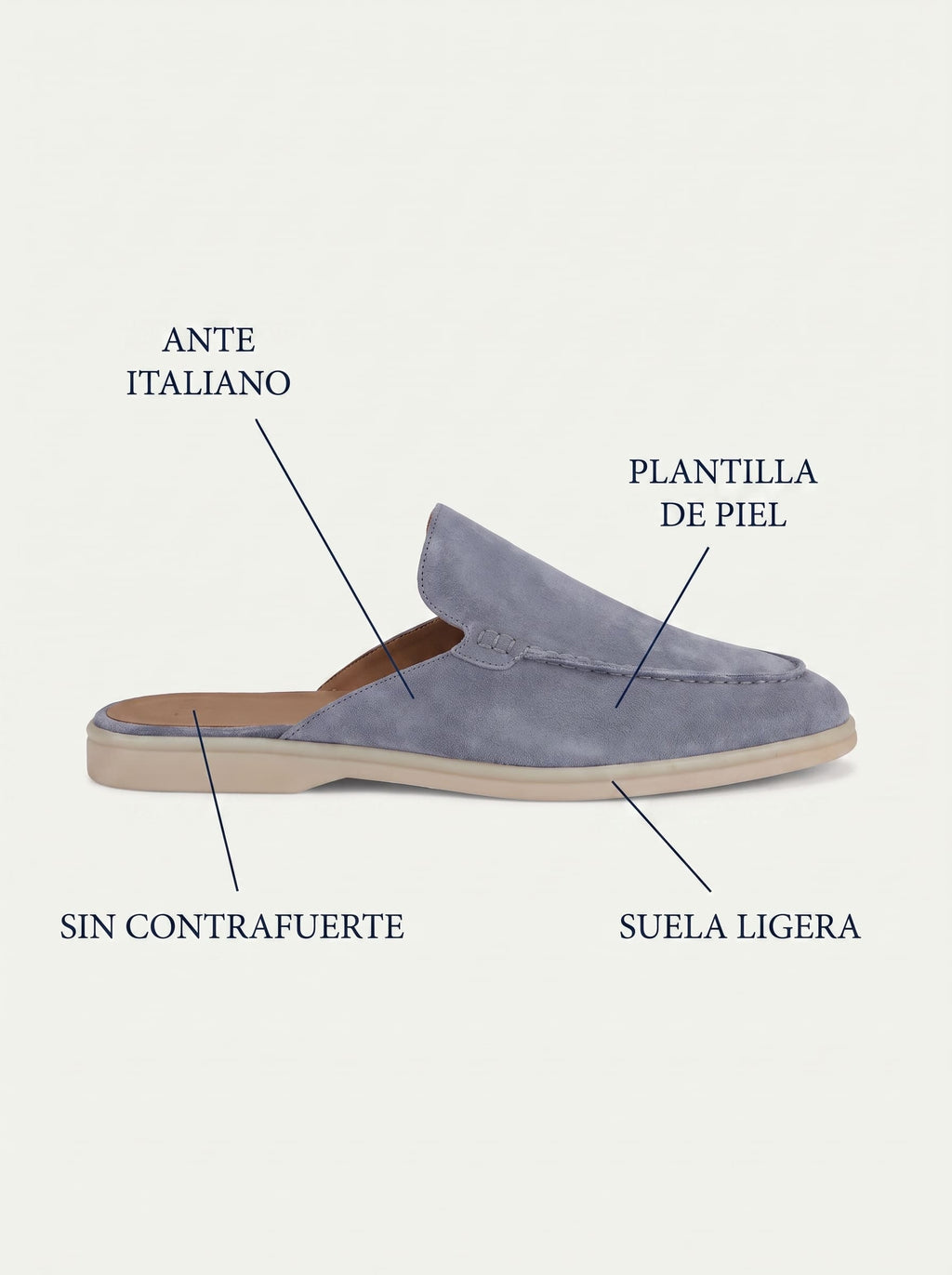 Luca | Mocasín Comfort Sicilia Azul Marino