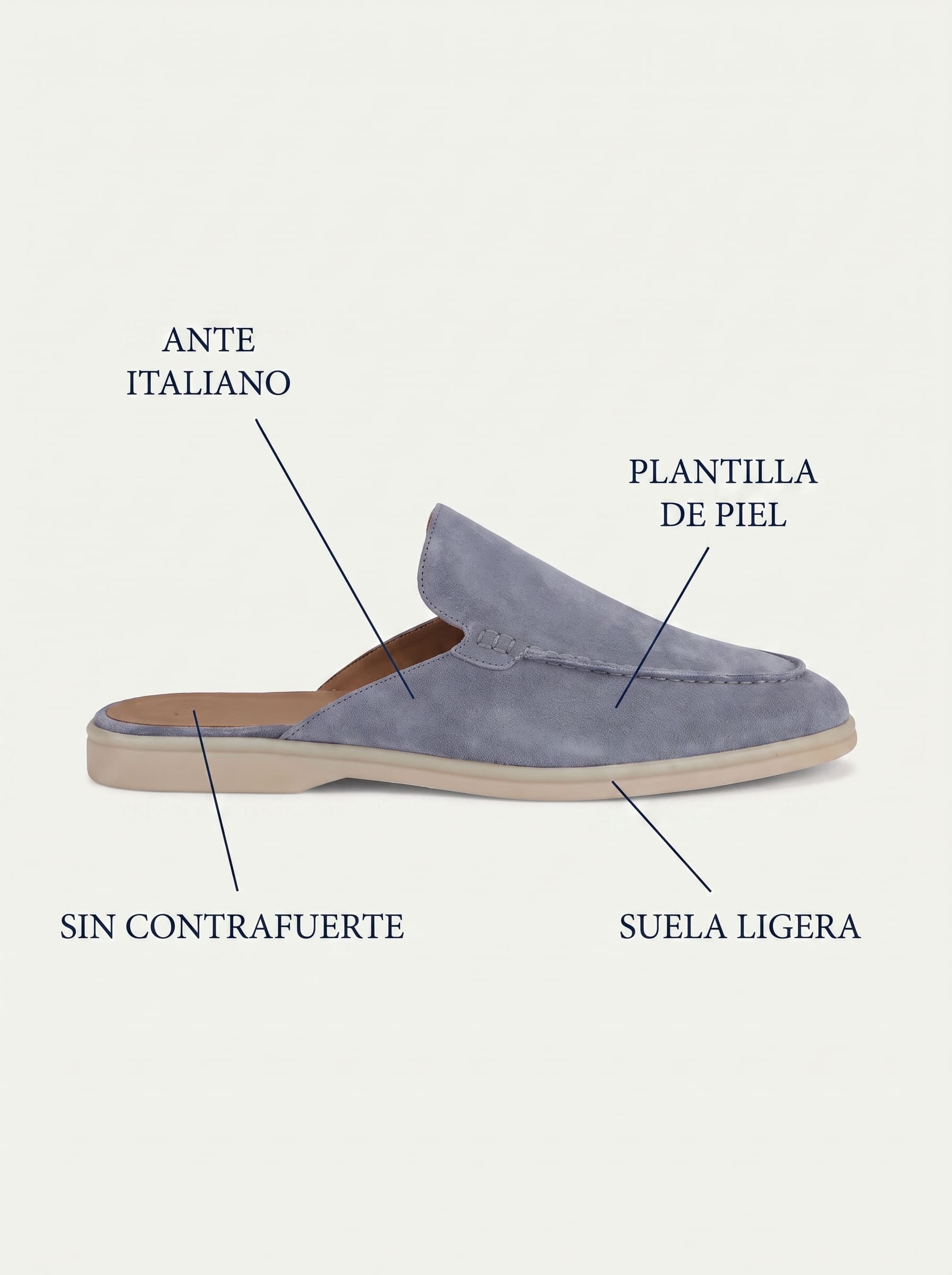 Luca | Mocasín Comfort Sicilia Azul Marino