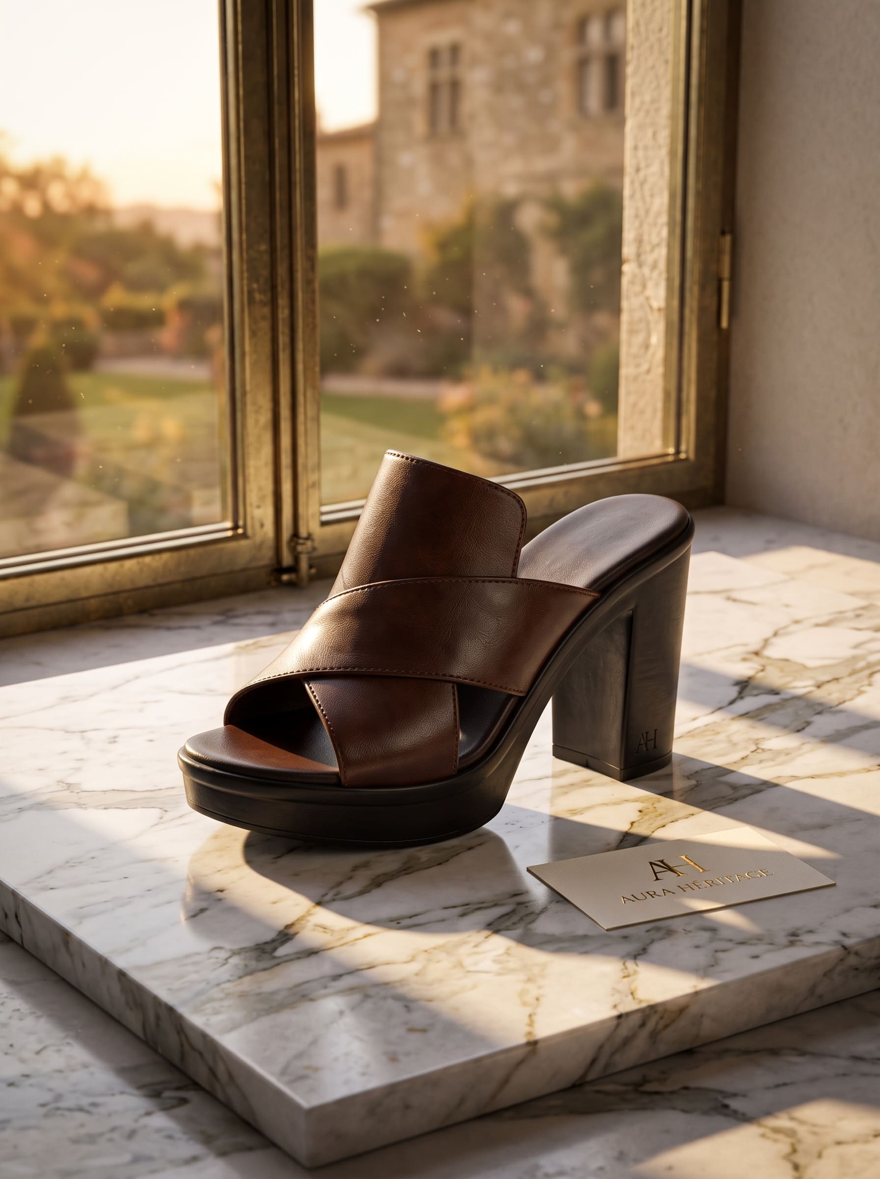 Amelia | Zuecos Plataforma Milano Marrón Chocolate