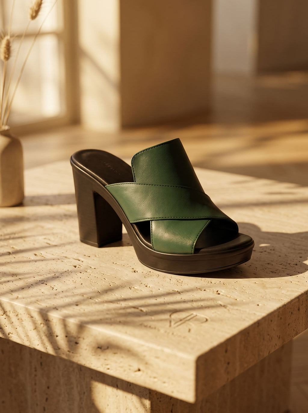 Amelia | Zuecos Plataforma Milano Negro Ébano