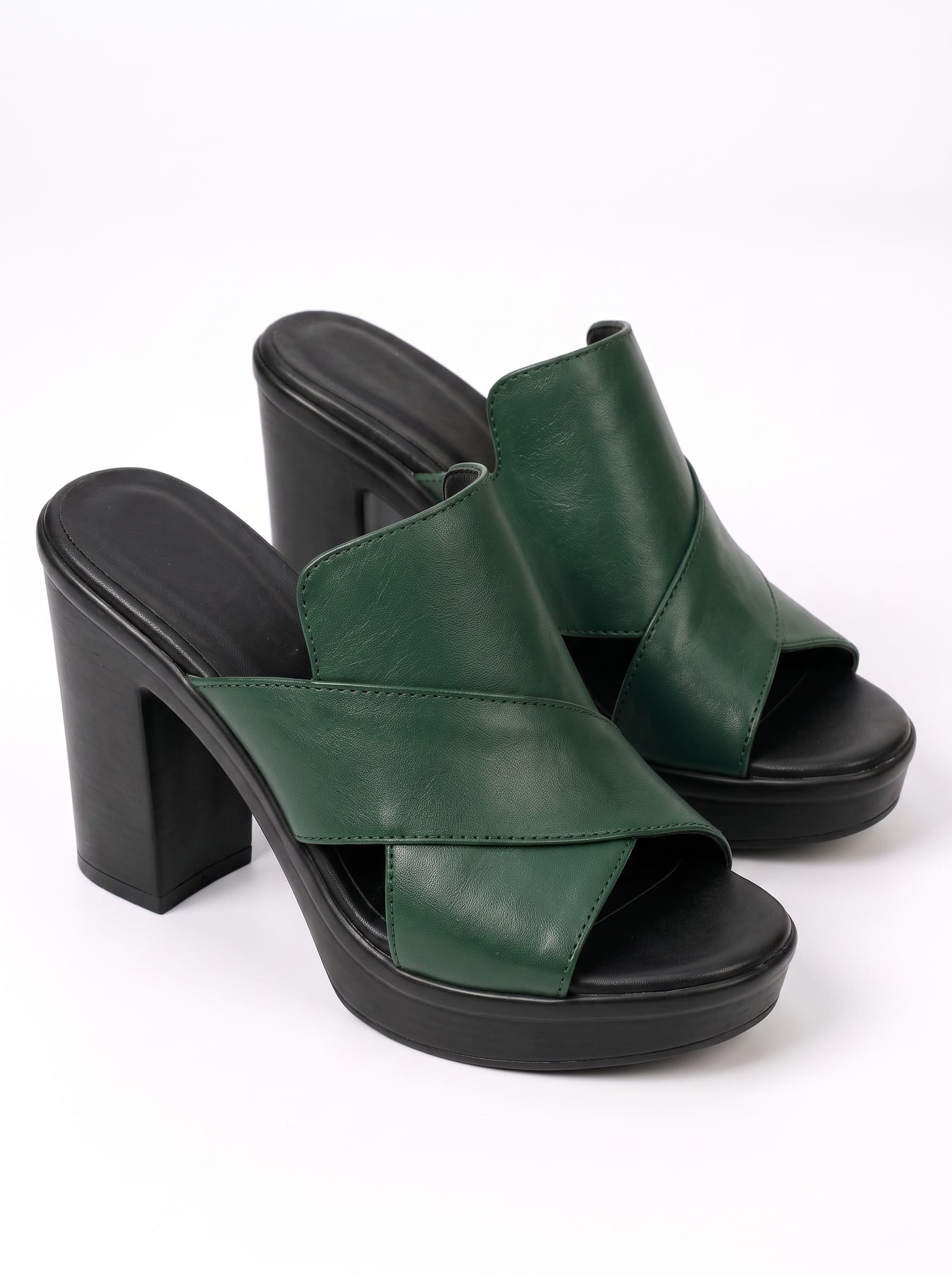 Amelia | Zuecos Plataforma Milano Negro Ébano