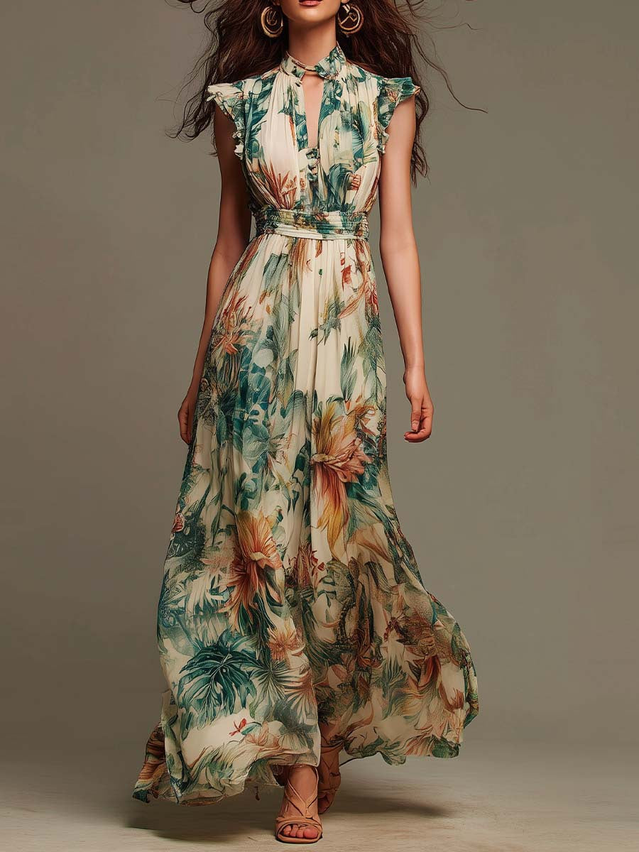 Eden | Vestido Largo de Gasa