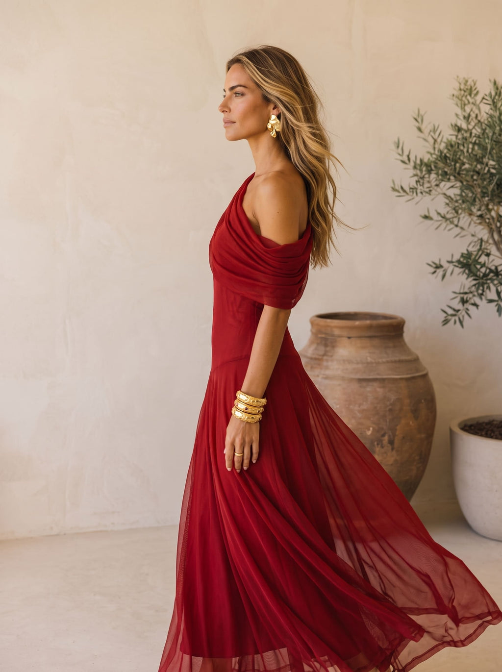 Bianca | Vestido Amore Verde Rojo