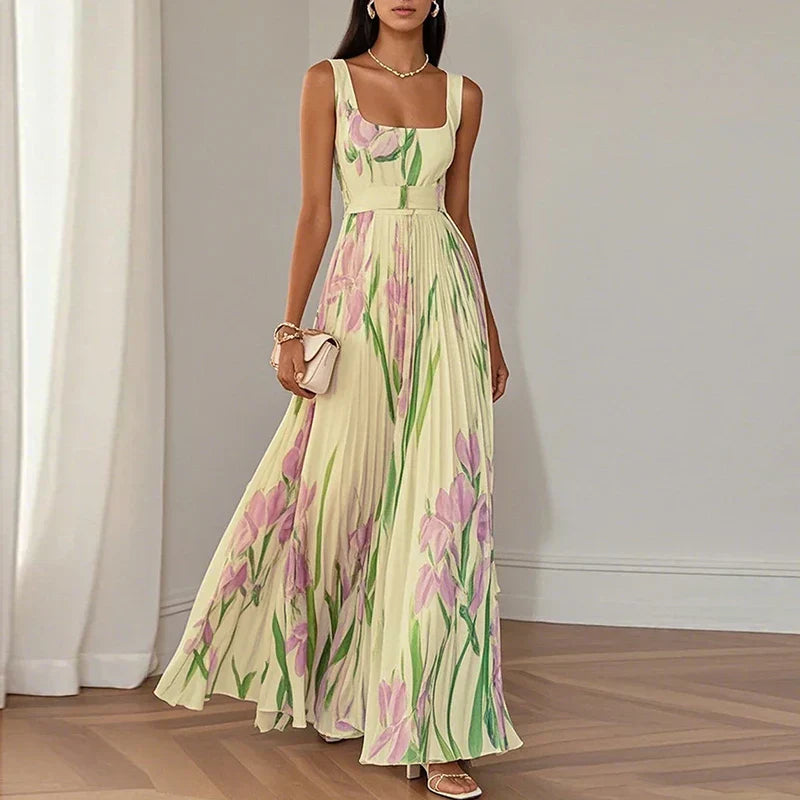Oriah | Vestido Largo Floral Evasé