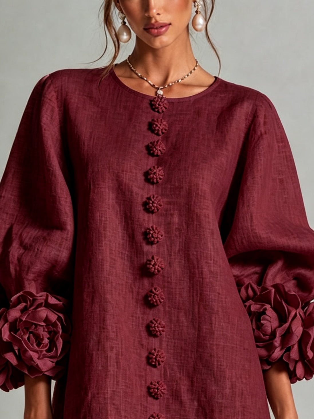 Aurora | Minivestido Pétalo Rojo