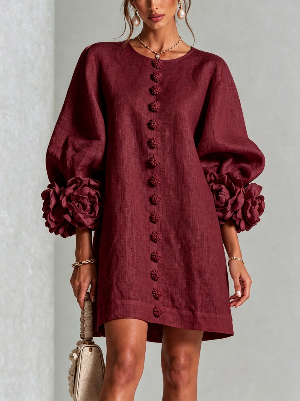 Aurora | Minivestido Pétalo Rojo