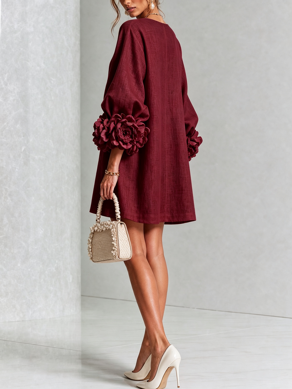 Aurora | Minivestido Pétalo Rojo