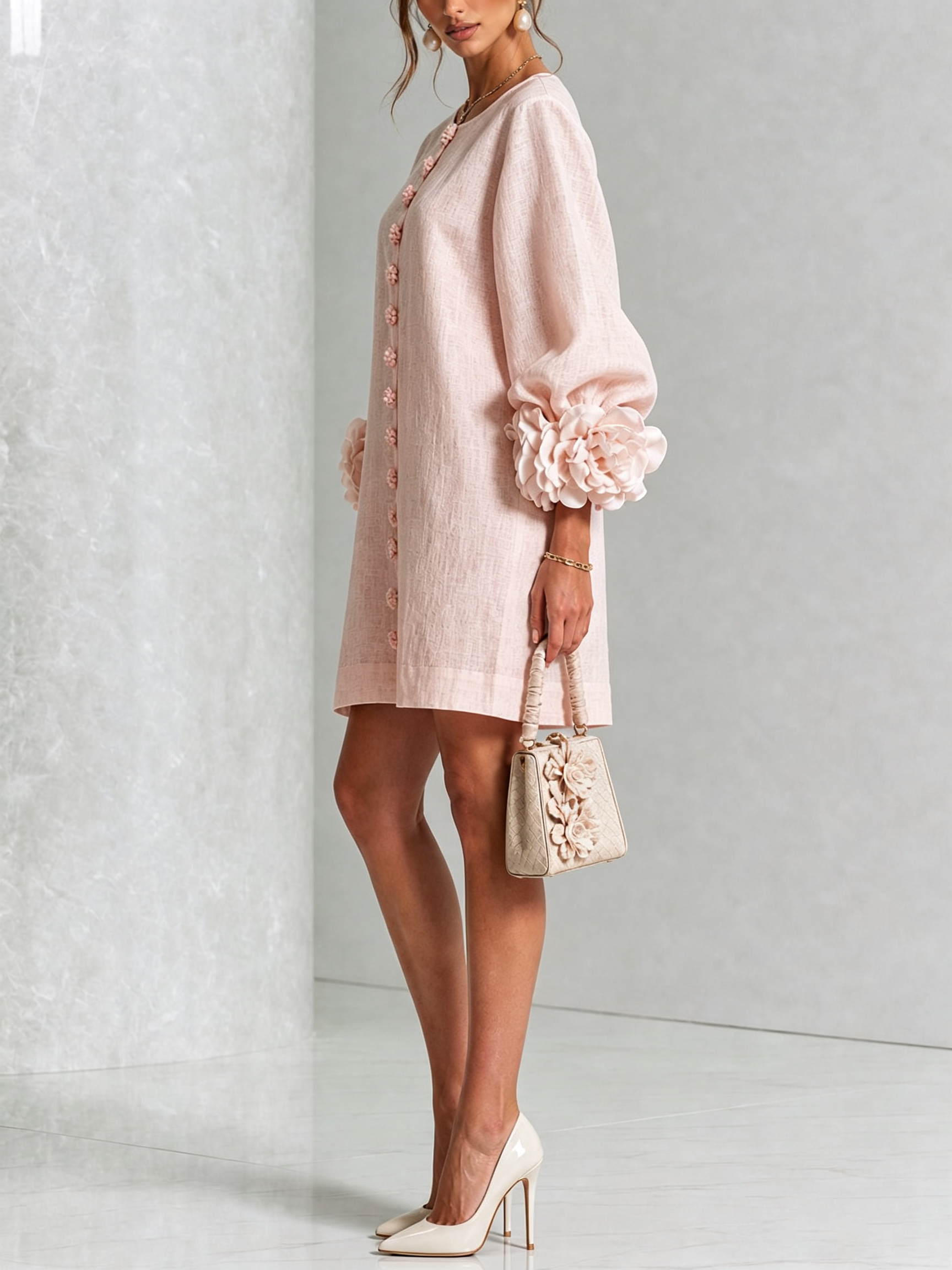 Aurora | Minivestido Pétalo Rosa