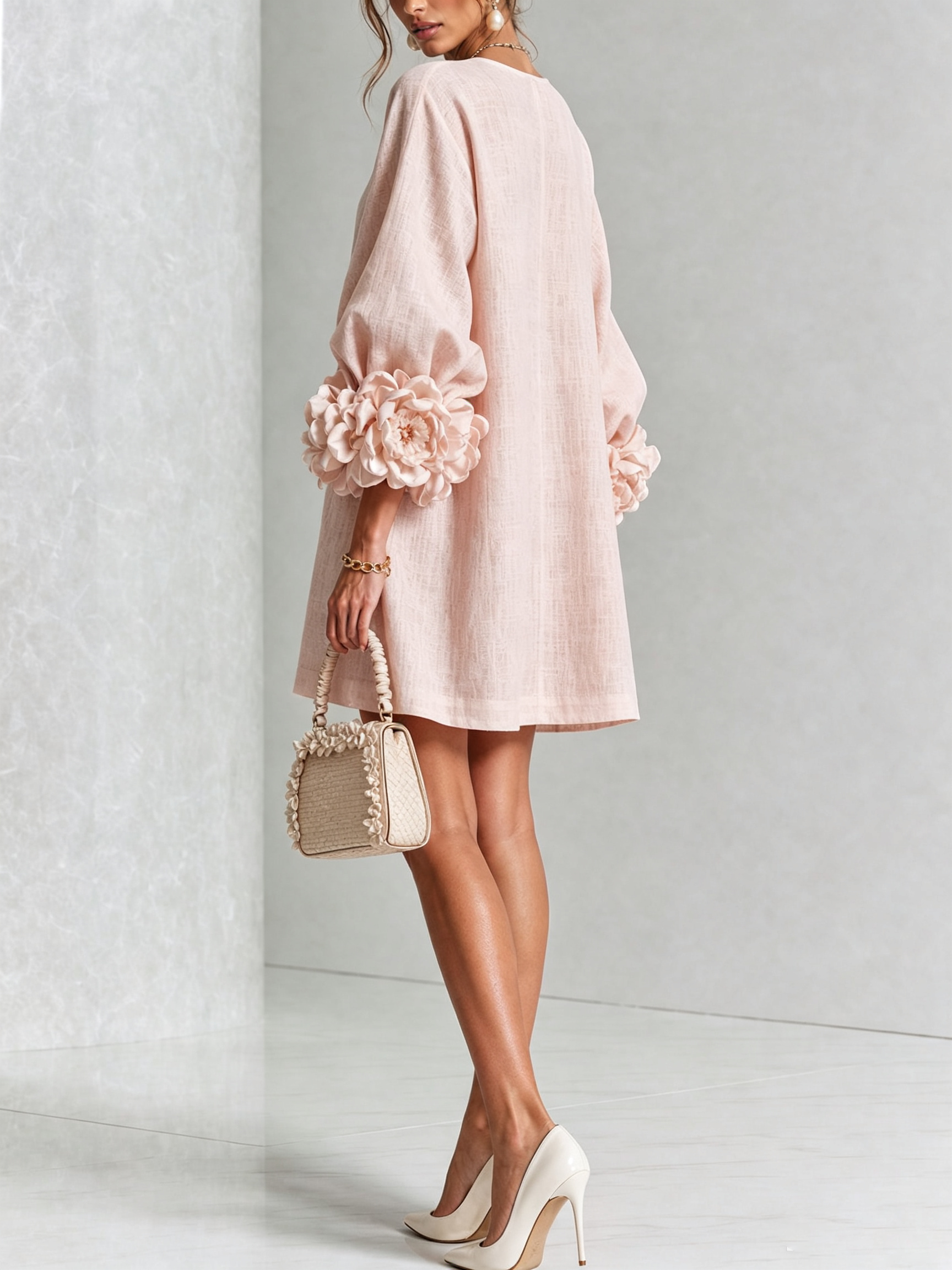 Aurora | Minivestido Pétalo Rosa