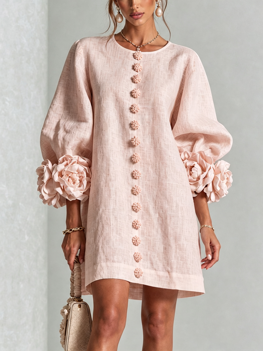 Aurora | Minivestido Pétalo Rosa