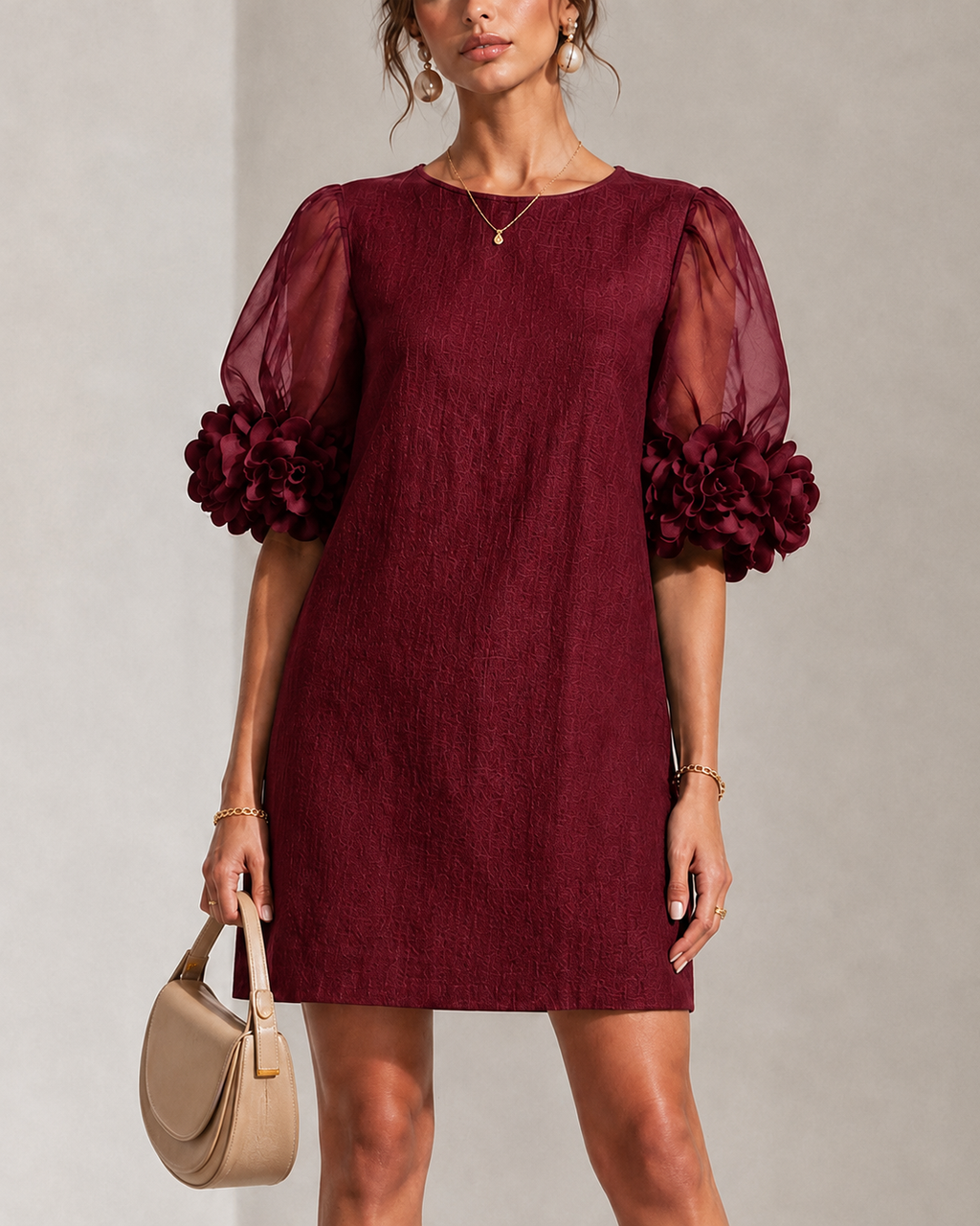 Aurora | Minivestido Pétalo Rojo