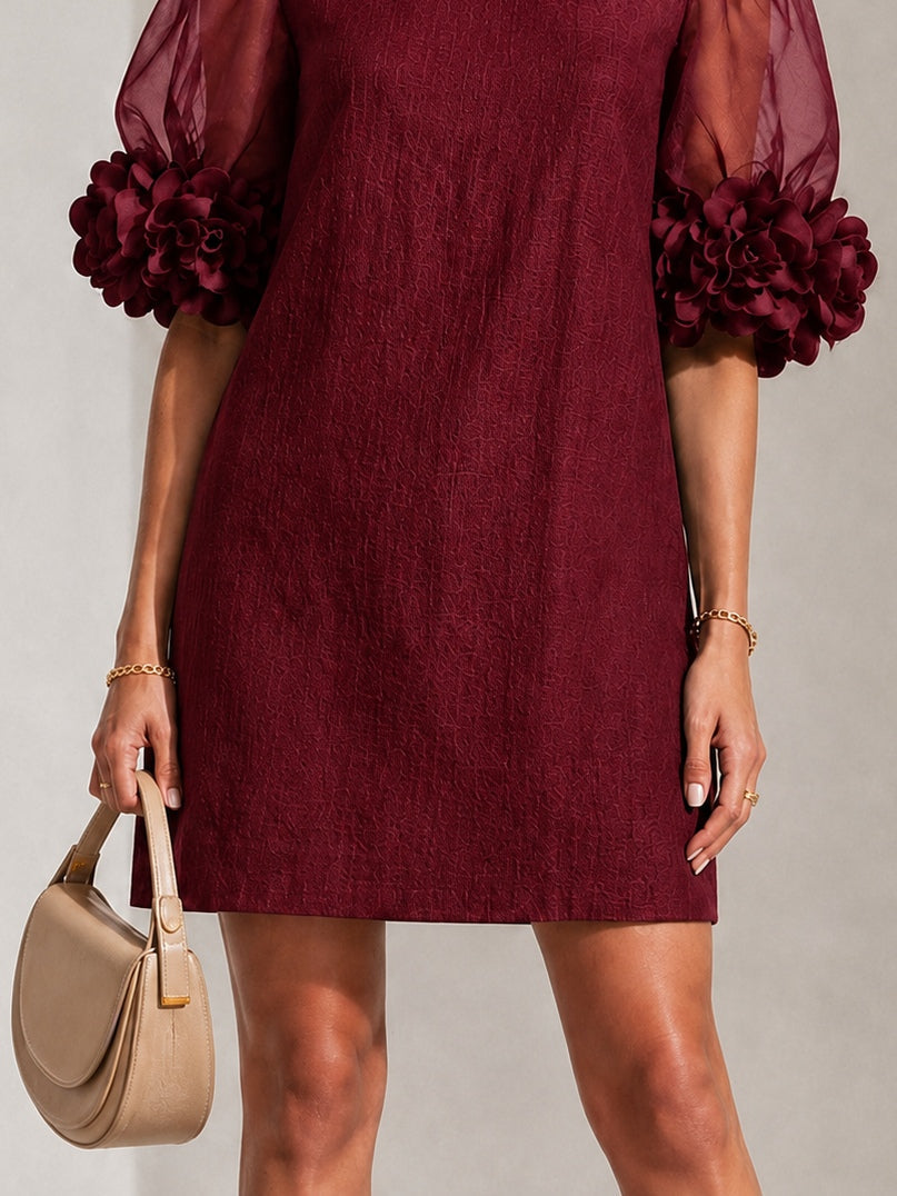 Aurora | Minivestido Pétalo Rojo